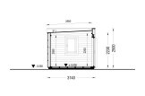Tuinkantoor PREMIUM (34 mm + gevelbekleding), 5x3 m, 13 m² specificatie 6