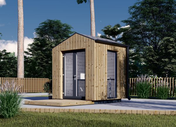 Tuinkantoor TONIA (34 mm + gevelbekleding), 2x2 m, 4 m² avp.ui.product_images.thumbnail 1