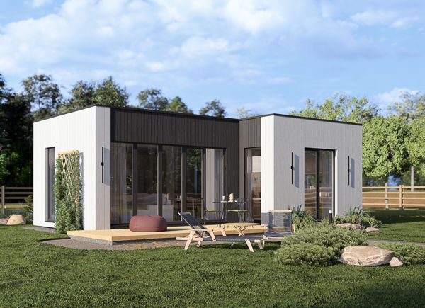 Houten prefab woning LUCIA 1 PV (Geïsoleerd, Bbl), 40 m² avp.ui.product_images.thumbnail 1