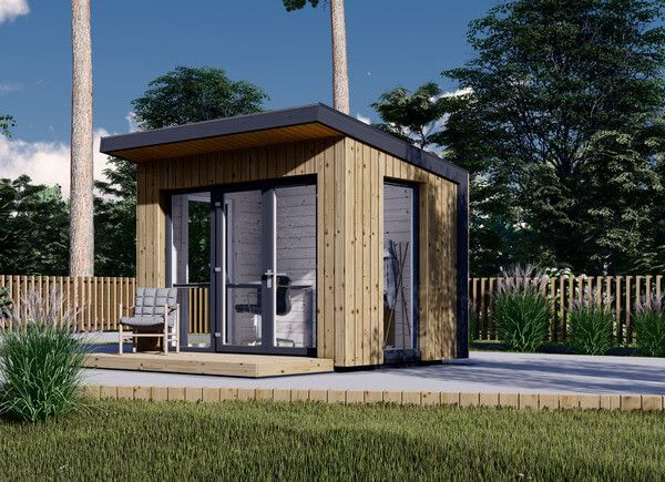Tuinkantoor EVELIN (34 mm + gevelbekleding), 3x2 m, 6 m² avp.ui.product_images.thumbnail 1