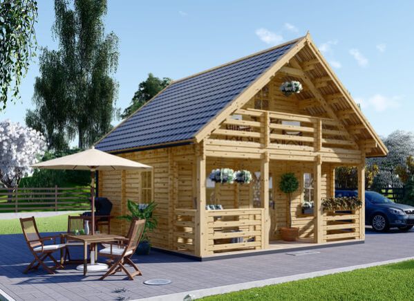 Houten huis LIVINGTON (Geïsoleerd PLUS, 44+44 mm), 50 m² avp.ui.product_images.thumbnail 1