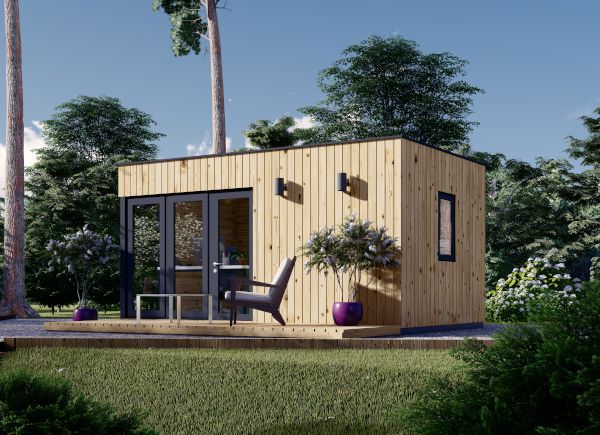 Tuinkantoor PREMIUM (34 mm + gevelbekleding), 5x3 m, 15 m² avp.ui.product_images.thumbnail 1