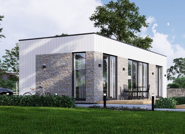 Houten prefab woning PREMIUM PV (Geïsoleerd, Bbl), 42 m² avp.ui.product_images.thumbnail 1