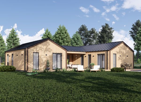 Houten huis SCARLET S (44 mm + gevelbekleding), 139 m² avp.ui.product_images.thumbnail 1