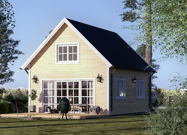 Houten huis KARINA (44 mm + gevelbekleding), 46 m² avp.ui.product_images.thumbnail 1