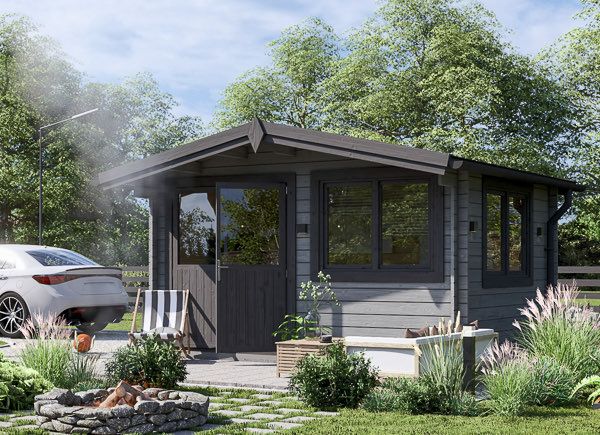 Tuinhuis blokhut LILLE (34 mm), 4x3 m, 12 m² avp.ui.product_images.thumbnail 1