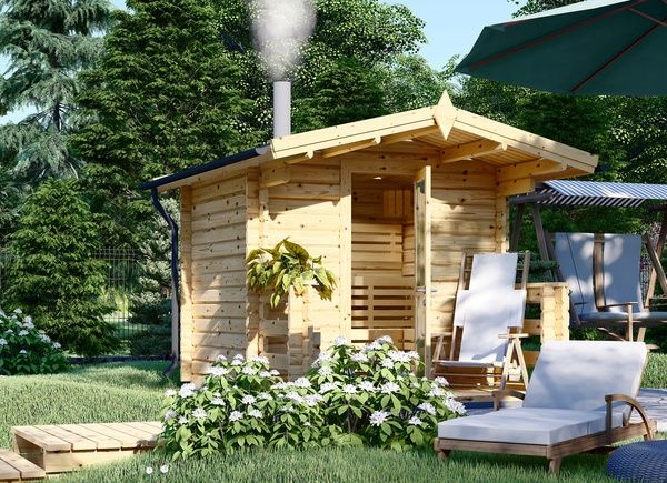 Buitensauna ELDA (44 mm), 2,5 x 2,9 m, 7 m² avp.ui.product_images.thumbnail 1