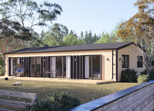 Houten huis NICOLE (Geïsoleerd, 44 mm + gevelbekleding), 68 m² avp.ui.product_images.thumbnail 1