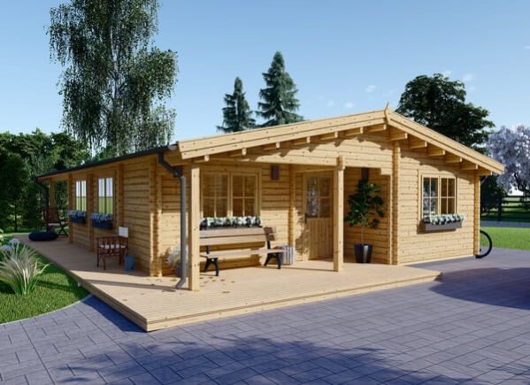 Houten huis LINDA (44+44 mm), 78 m² avp.ui.product_images.thumbnail 1