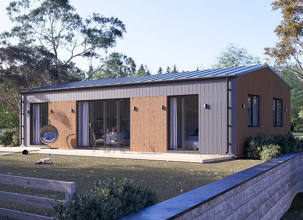 Houten prefab woning NICOLE BBL PV (Geïsoleerd, Bbl), 70 m² avp.ui.product_images.thumbnail 1
