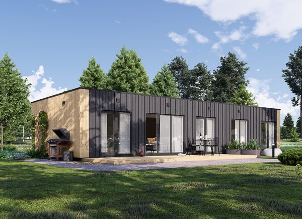 Houten huis BELLA 3 (44 mm + gevelbekleding), 75 m² avp.ui.product_images.thumbnail 1