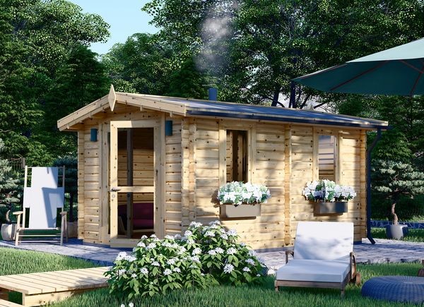 Buitensauna ELDA (44 mm), 3 x 4 m, 12 m² avp.ui.product_images.thumbnail 1