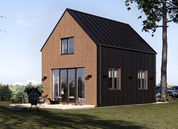 Houten prefab woning ALINA PV (Geïsoleerd, Bbl), 46 m² avp.ui.product_images.thumbnail 1