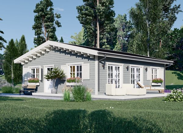 Houten huis ALICE S (44 mm + gevelbekleding), 63 m² avp.ui.product_images.thumbnail 1