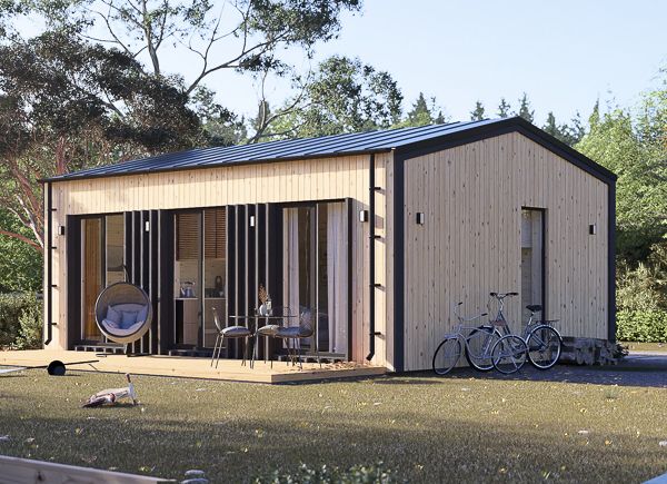 Kleines Holzhaus zum Wohnen ANGELA RV (Geïsoleerd, Bbl), 43 m² avp.ui.product_images.thumbnail 1