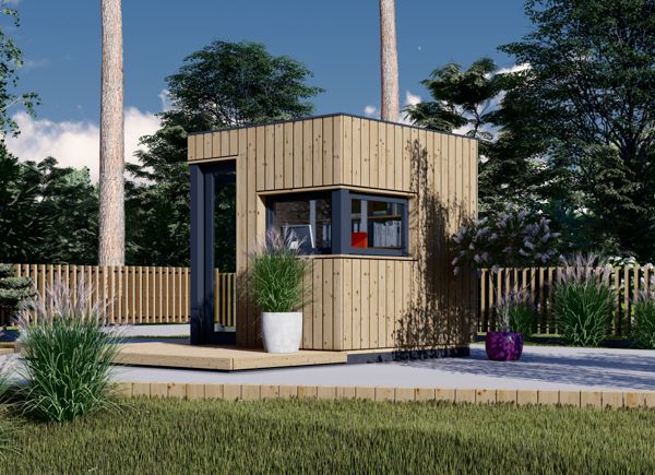 Tuinkantoor PREMIUM L (34 mm + gevelbekleding), 2x2 m, 4 m² avp.ui.product_images.thumbnail 1