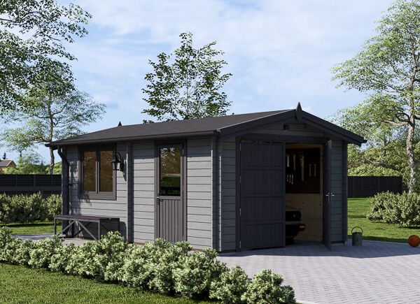 Houten garage CLASSIC (34 mm), 3,6x5,4 m, 20 m² avp.ui.product_images.thumbnail 1