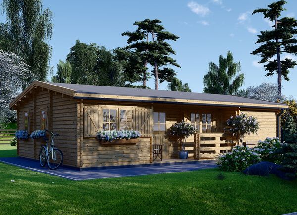 Houten huis UZES (Geïsoleerd PLUS, 44+44 mm), 70 m² avp.ui.product_images.thumbnail 1