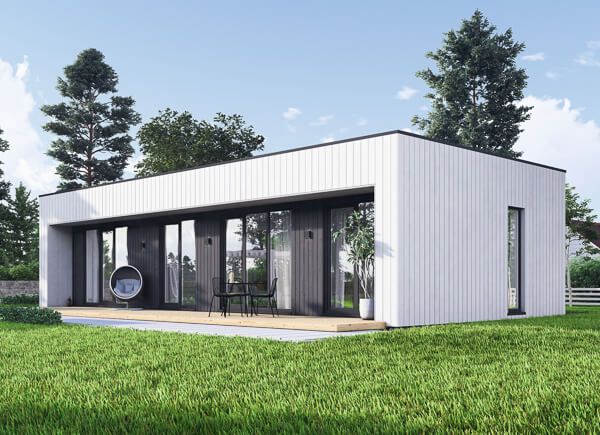 Houten prefab woning KAYA 3 PV (Geïsoleerd, Bbl), 70 m² avp.ui.product_images.thumbnail 1