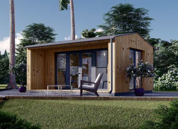Tuinkantoor TINA (34 mm + gevelbekleding), 5x4 m, 15 m² avp.ui.product_images.thumbnail 1