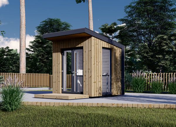 Tuinkantoor EVELIN (34 mm + gevelbekleding), 2x2 m, 4 m² avp.ui.product_images.thumbnail 1