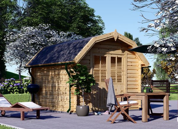 Tuinhuis blokhut ORLANDO (34 mm), 3x3 m, 9 m² avp.ui.product_images.thumbnail 1