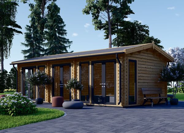 Prefab houten tuinhuis MARION (34 mm), 7,5x4m, 30 m² avp.ui.product_images.thumbnail 1