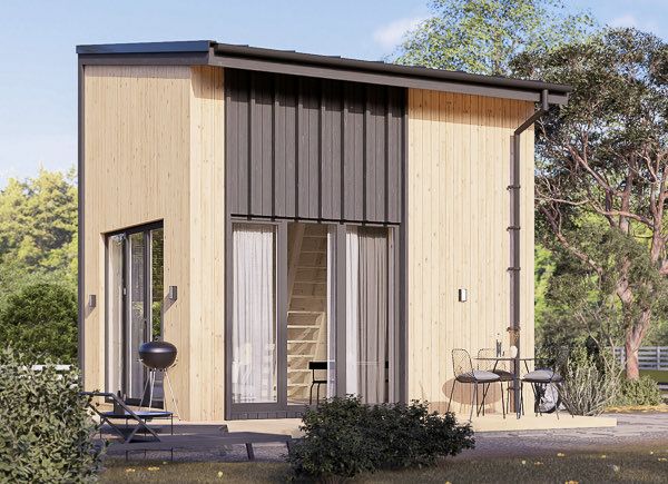 Prefab houten tuinhuis SOPHIA RV (Geïsoleerd, Bbl), 20 m² met 15 m² zolder avp.ui.product_images.thumbnail 1