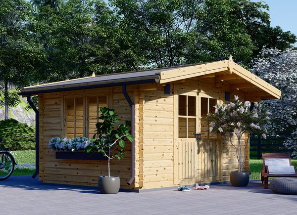 Tuinhuis blokhut RENNES (34 mm), 4x3 m, 12 m² avp.ui.product_images.thumbnail 1