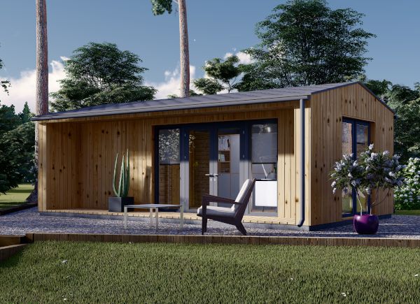 Tuinkantoor TINA (34 mm + gevelbekleding), 7x4 m, 20 m² avp.ui.product_images.thumbnail 1