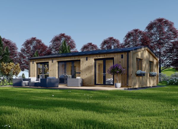 Houten huis SELENE S (44 mm + gevelbekleding), 63 m² avp.ui.product_images.thumbnail 1