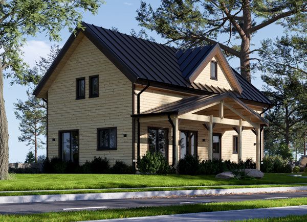 Houten huis VERA S (44 mm + gevelbekleding), 126 m² avp.ui.product_images.thumbnail 1