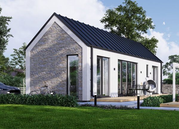 Houten prefab woning ADALINE PV (Geïsoleerd, Bbl), 42 m² avp.ui.product_images.thumbnail 1