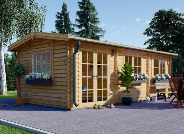 Tuinhuis blokhut NORA (34 mm), 7x3,5 m, 24 m² avp.ui.product_images.thumbnail 1