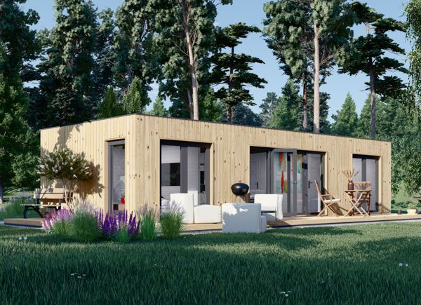 Houten huis PREMIUM (Geïsoleerd PLUS, SIP panelen), 10,5x4,5 m, 47 m² avp.ui.product_images.thumbnail 1