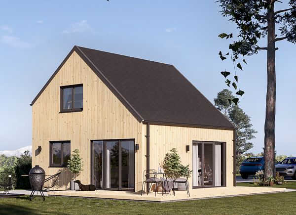 Houten huis SELIA (Geïsoleerd, 34 mm + gevelbekleding), 44 m² avp.ui.product_images.thumbnail 1