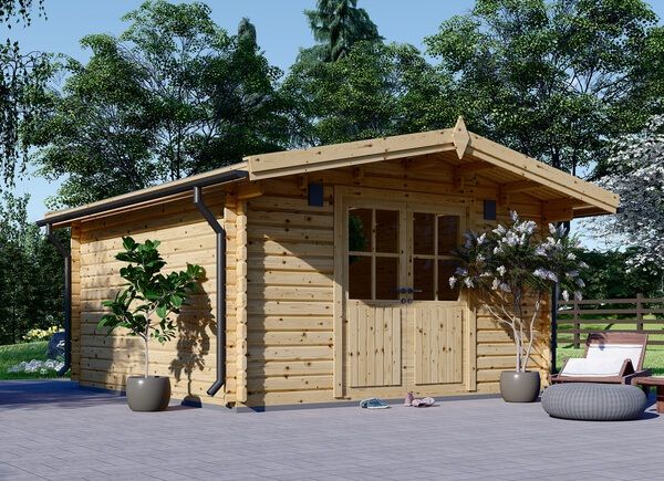 Tuinhuis blokhut PALMA (34 mm), 4x4 m, 16 m² avp.ui.product_images.thumbnail 1
