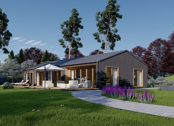 Houten huis ELIZA (44 mm + gevelbekleding), 115 m² avp.ui.product_images.thumbnail 1