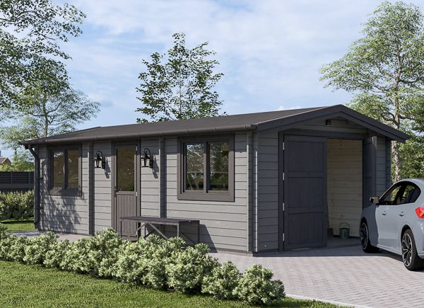 Houten garage CLASSIC (44 mm), 4x7,5 m, 30 m² avp.ui.product_images.thumbnail 1