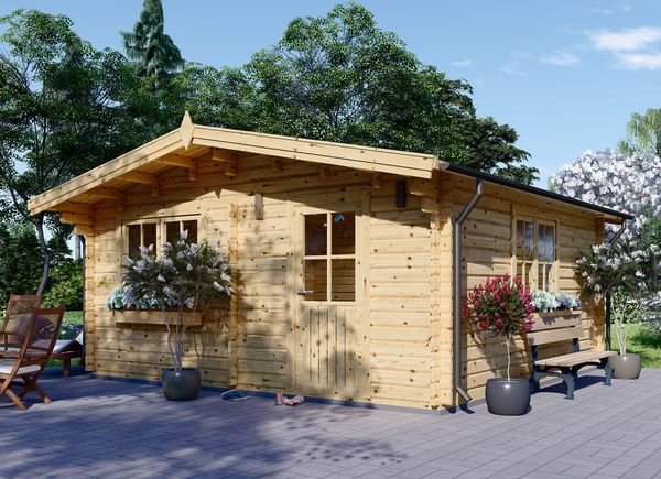 Tuinhuis blokhut DREUX (44 mm), 6x6 m, 36 m² avp.ui.product_images.thumbnail 1