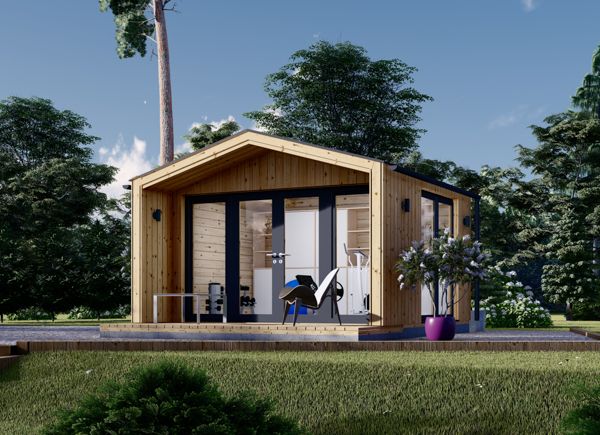 Prefab houten tuinhuis PIA (34 mm + gevelbekleding), 4x3 m, 12 m² avp.ui.product_images.thumbnail 1