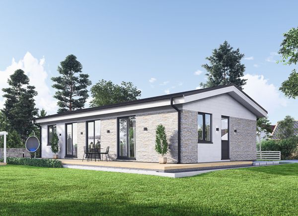 Houten prefab woning JULIA PV (Geïsoleerd, Bbl), 95 m² avp.ui.product_images.thumbnail 1