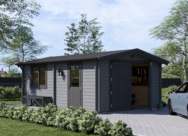 Houten garage CLASSIC (44 mm), 4x6 m, 24 m² avp.ui.product_images.thumbnail 1