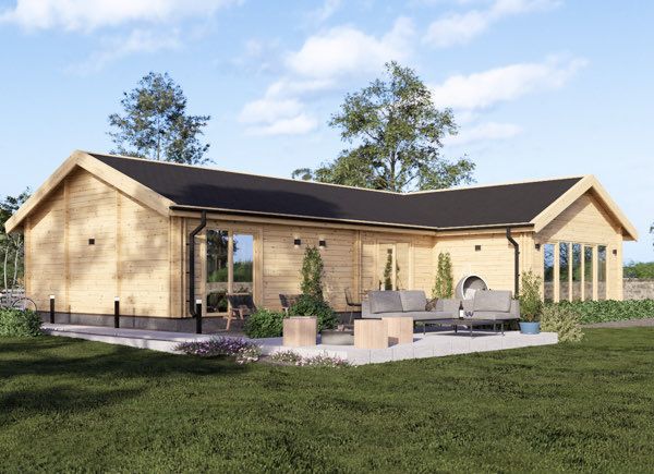 Houten huis VALENTINA S (44+44 mm), 118 m² avp.ui.product_images.thumbnail 1