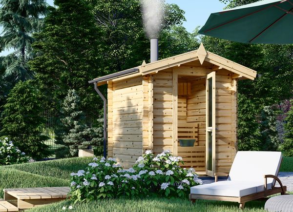 Buitensauna ELDA (44 mm), 2 x 2 m, 4 m² avp.ui.product_images.thumbnail 1