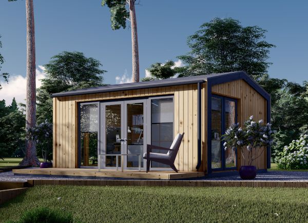 Prefab houten tuinhuis EMMY (34 mm + gevelbekleding), 5x4 m, 20 m² avp.ui.product_images.thumbnail 1
