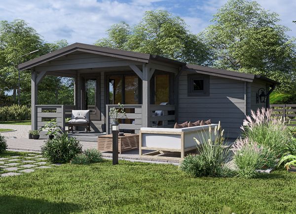 Tuinhuis blokhut ISLA (34 mm), 6x5 m, 18 m² met 7 m² veranda avp.ui.product_images.thumbnail 1