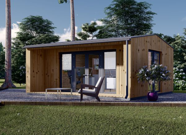 Tuinkantoor TINA (34 mm + gevelbekleding), 5,5x5 m, 22 m² avp.ui.product_images.thumbnail 1