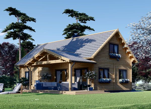 Houten huis VERA (44+44 mm), 132 m² avp.ui.product_images.thumbnail 1