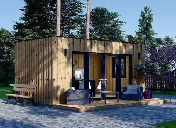 Tuinkantoor PREMIUM (Geïsoleerd PLUS, SIP Panelen), 6x3 m, 18 m² avp.ui.product_images.thumbnail 1